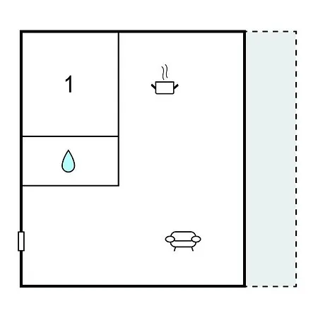דירה 1 Bedroom Beautiful In